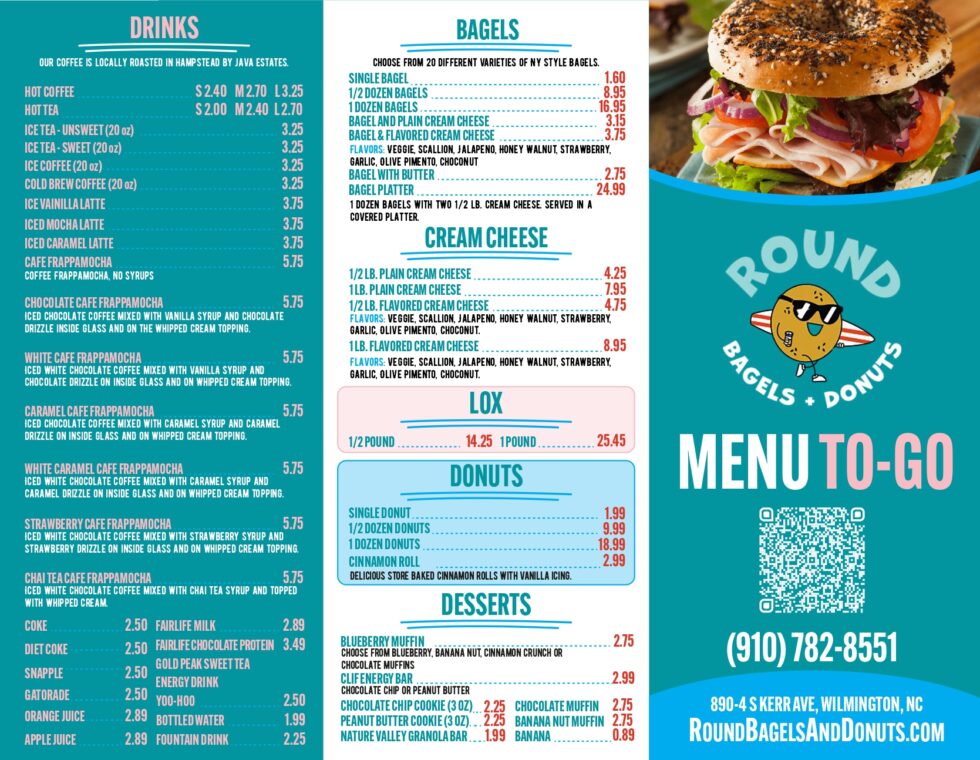 Round Bagels & Donuts Best in Wilmington